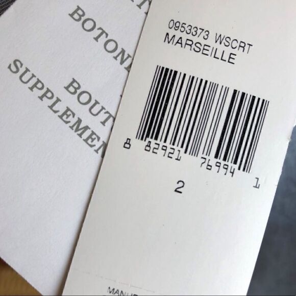 Ralph Lauren Blue & Off White Pouf Sleeve Bib Front Cotton Tuxedo Blouse - Picture 9 of 13